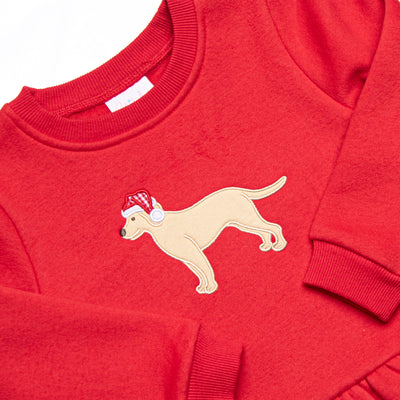 Santa Paws Applique Sweatshirt, Red