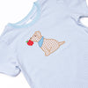 Teacher's Pet Applique Short Set, Blue