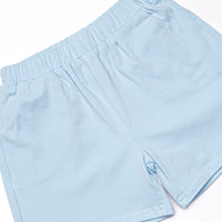 Teacher's Pet Applique Short Set, Blue