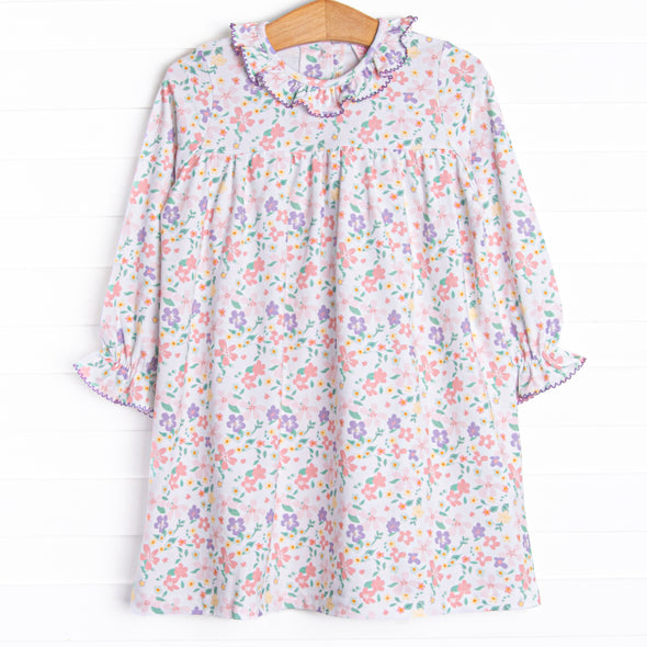Painted Petals Dress, Purple