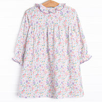 Painted Petals Dress, Purple
