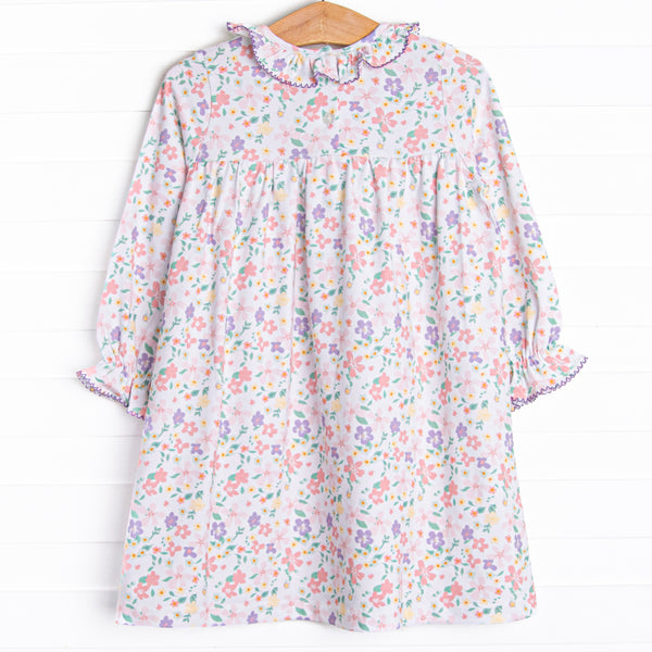 Painted Petals Dress, Purple