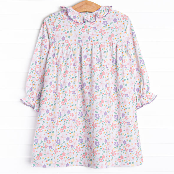 Painted Petals Dress, Purple
