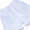 Composition Cutie Applique Short Set, Blue Seersucker