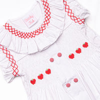 Simply Smart Smocked Dress, White