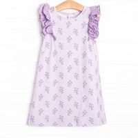 Tossing Tulips Dress, Purple