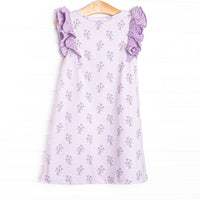 Tossing Tulips Dress, Purple