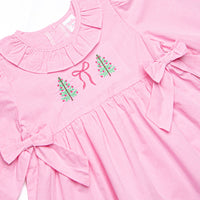 Boughs of Bows Embroidered Side Tie Legging Set, Pink