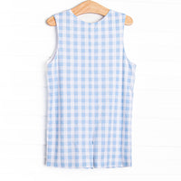 Treasure Island Smocked Jon Jon, Blue