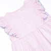 Painter's Palette Applique Short Set, Pink Seersucker