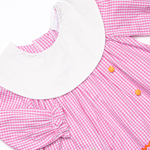 Pumpkin Spice Proper Applique Bloomer Set, Pink