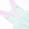 Aquamarine Maid Applique Short Romper, Green