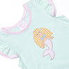 Aquamarine Maid Applique Dress, Green