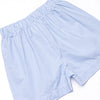 Global Studies Smocked Short Set, Blue Stripe