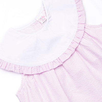 Peyton Short Set, Pink Seersucker
