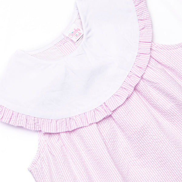 Peyton Short Set, Pink Seersucker