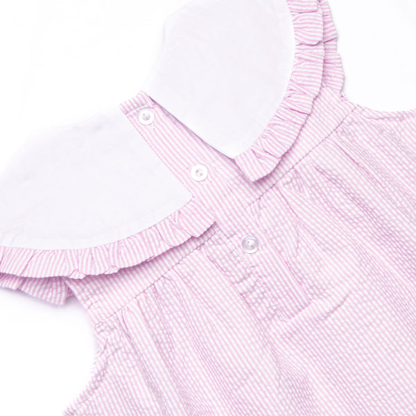 Peyton Short Set, Pink Seersucker
