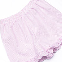 Peyton Short Set, Pink Seersucker