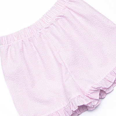 Peyton Short Set, Pink Seersucker