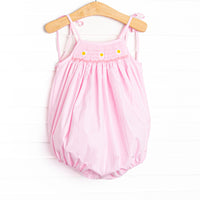 Darling Daisies Smocked Bubble, Pink