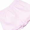 Pencil Me In Applique Ruffle Short Set, Pink Seersucker