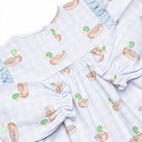 Pondside Picnic Ruffle Legging Set, Blue