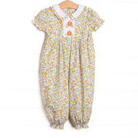Golden Harvest Smocked Romper, Yellow
