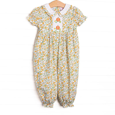 Golden Harvest Smocked Romper, Yellow