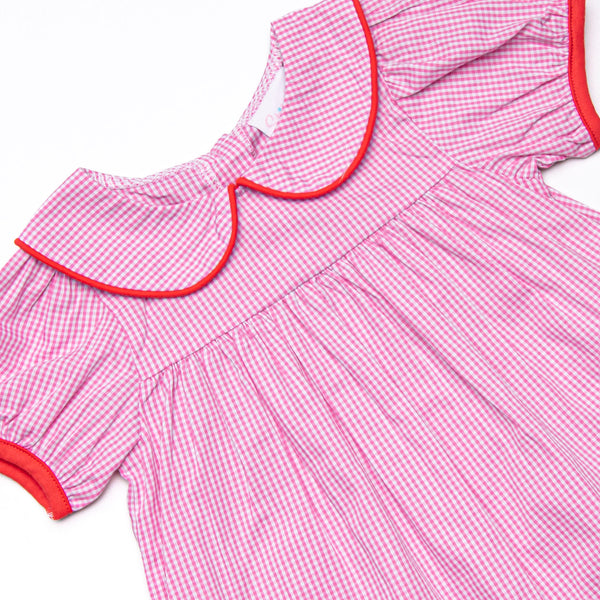 Making the Grade Applique Dress, Pink