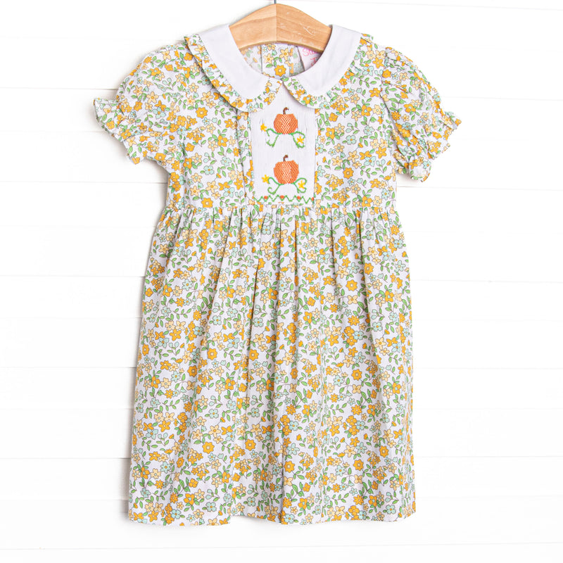 golden fish dress Girl's Golden Harvest Smocked Dress in Yellow size 18M