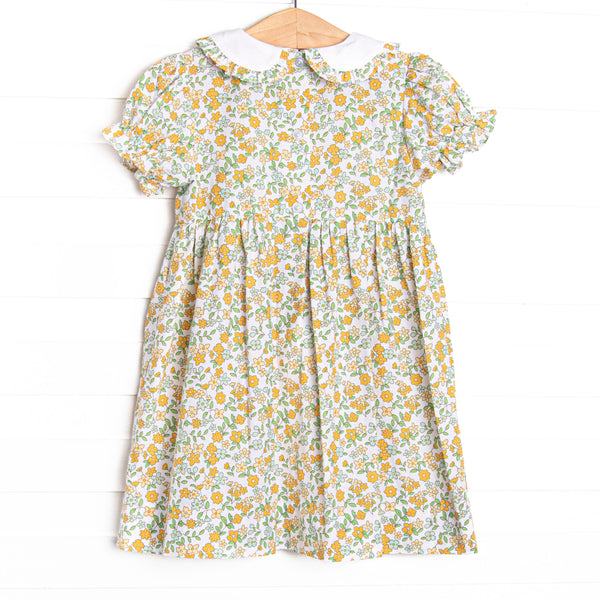 Golden Harvest Smocked Dress, Yellow