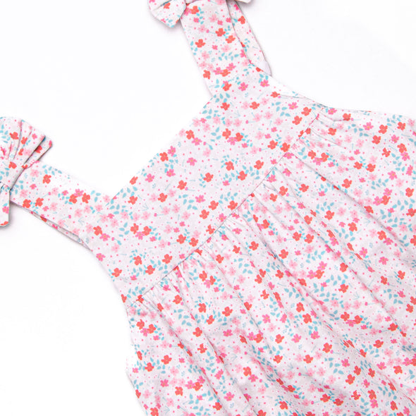 Cherry Tree Blooms Sleeveless Dress, Red