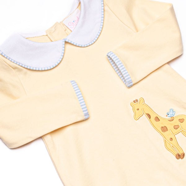 Savanna Stroll Applique Bubble, Yellow