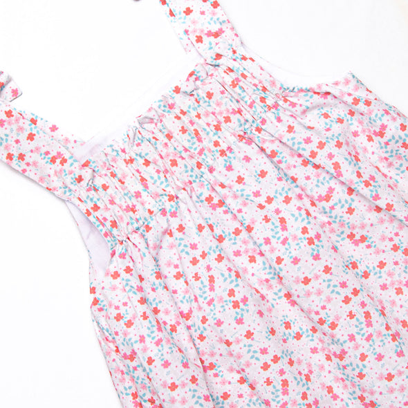 Cherry Tree Blooms Sleeveless Dress, Red