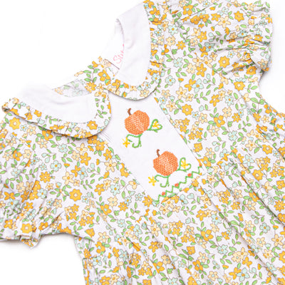 Golden Harvest Smocked Romper, Yellow