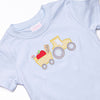 Planting Knowledge Applique Top, Blue