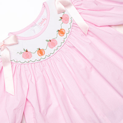 Gourd-geous Vines Smocked Bubble, Pink