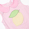 Pink Lady Lemon Applique Diaper Set, Pink