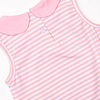 Pink Lady Lemon Applique Ruffle Short Set, Pink