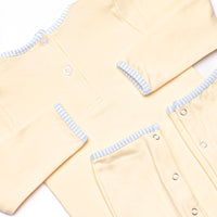 Savanna Stroll Applique Romper, Yellow