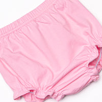 Pink Lady Lemon Applique Diaper Set, Pink