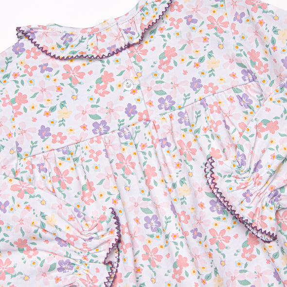 Painted Petals Dress, Purple
