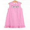 Slow Motion Shuffle Applique Dress, Pink