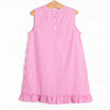 Slow Motion Shuffle Applique Dress, Pink