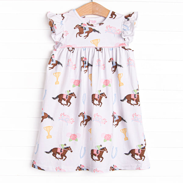 Run for the Roses Dress, Blue