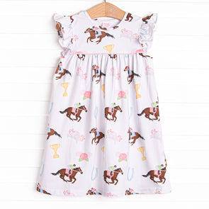 Run for the Roses Dress, Blue