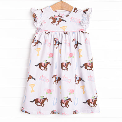 Run for the Roses Dress, Blue