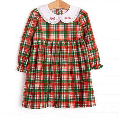 berry christmas dress Merry Berry Bows Embroidered Dress, Red – Stitchy Fish