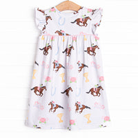 Run for the Roses Dress, Blue