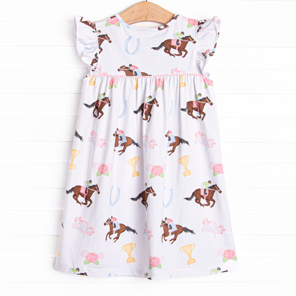 Run for the Roses Dress, Blue